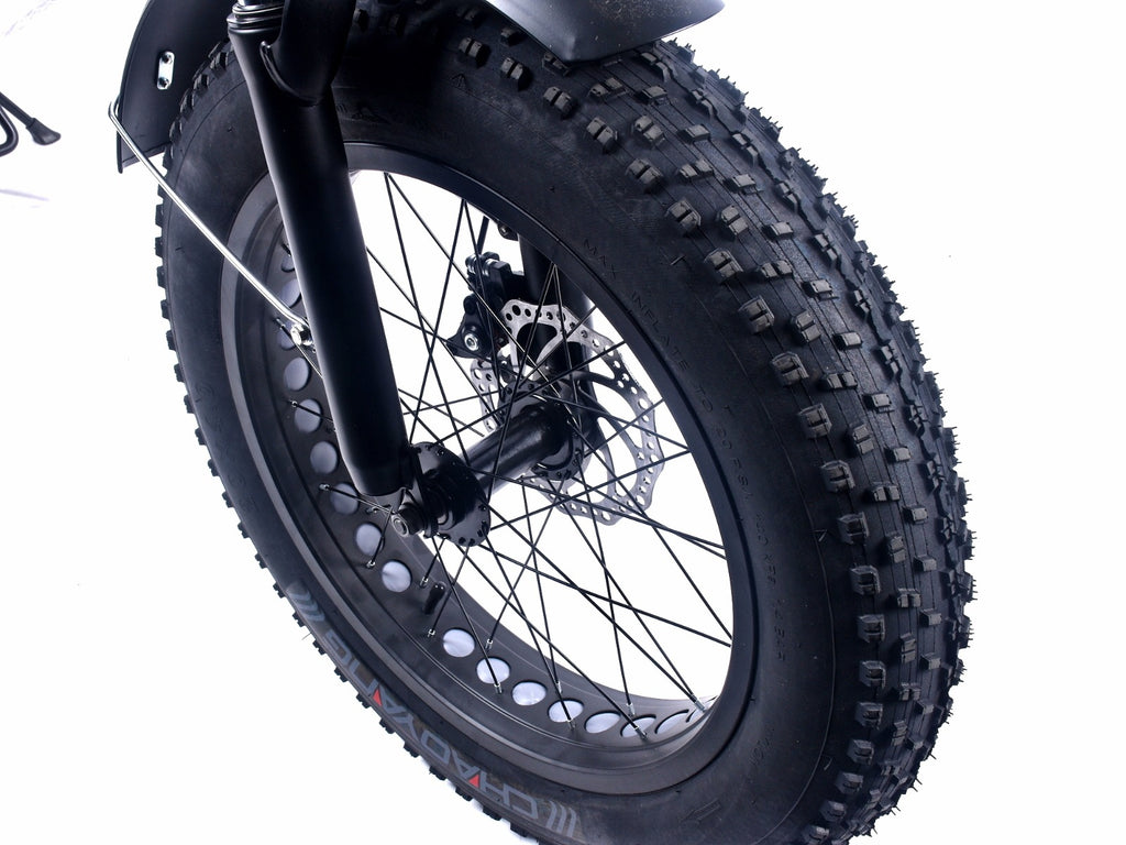 M0320F Black Fat Tyre Commuter EBike