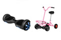 ZIMX HB1 Plus - Black Hoverboard Segway with LED Wheels UL2272 Certified + BK2 Pink