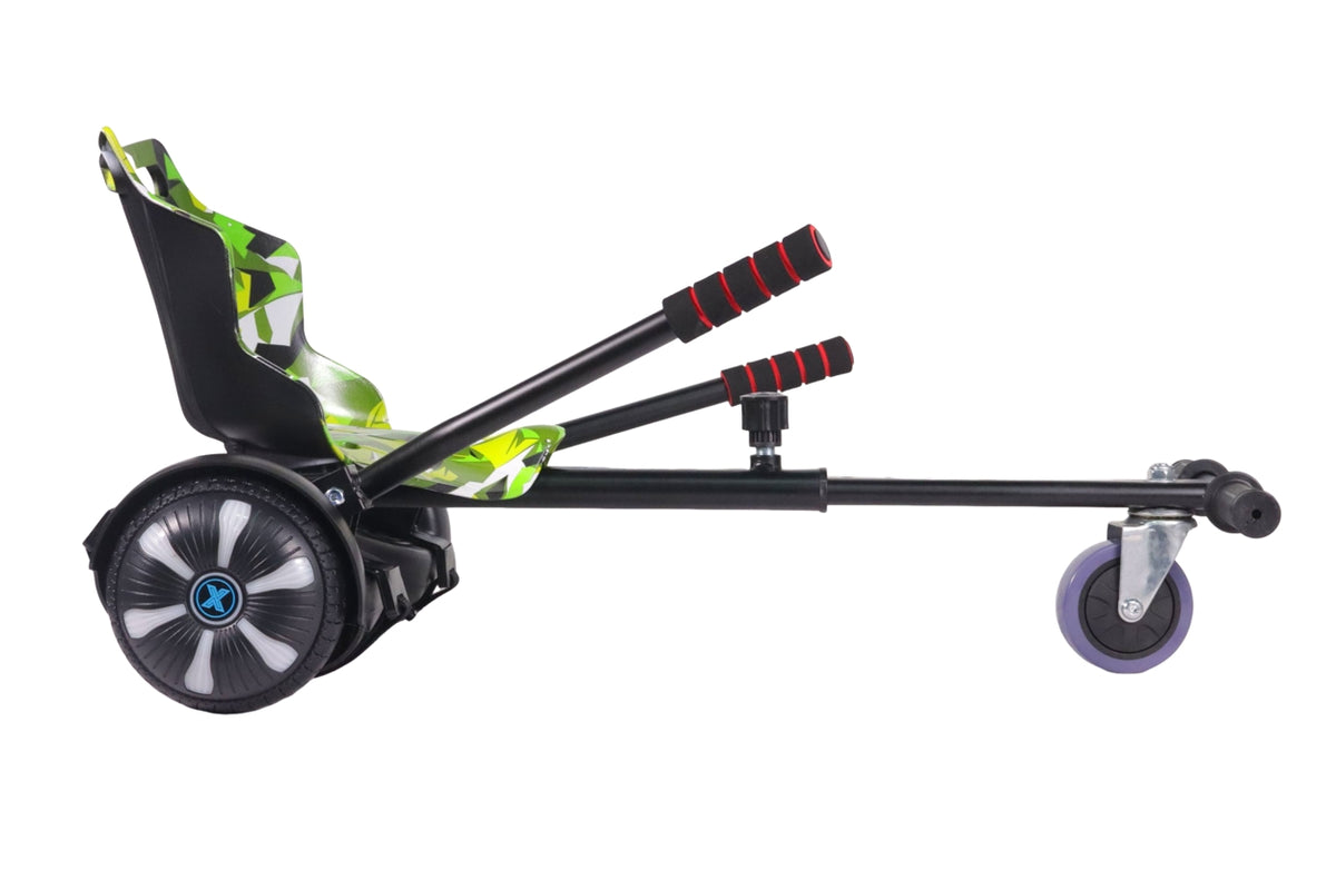 ZIMX HB1 Plus - Black Hoverboard & HK4 Hoverkart Bundle / Combo - Black & Camo Green