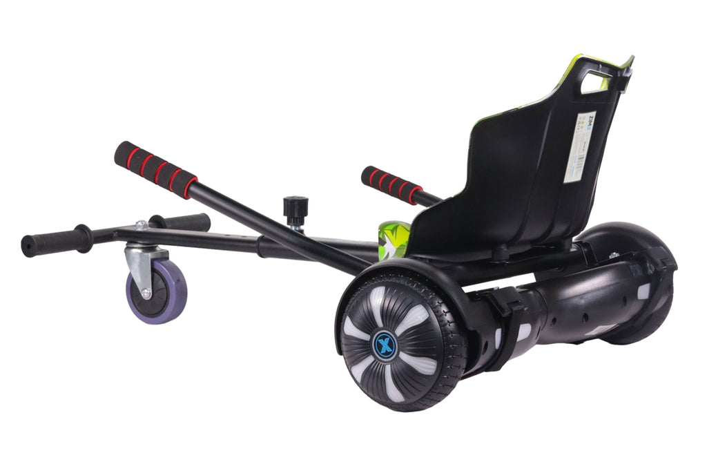 ZIMX HB1 Plus - Black Hoverboard & HK4 Hoverkart Bundle / Combo - Black & Camo Green