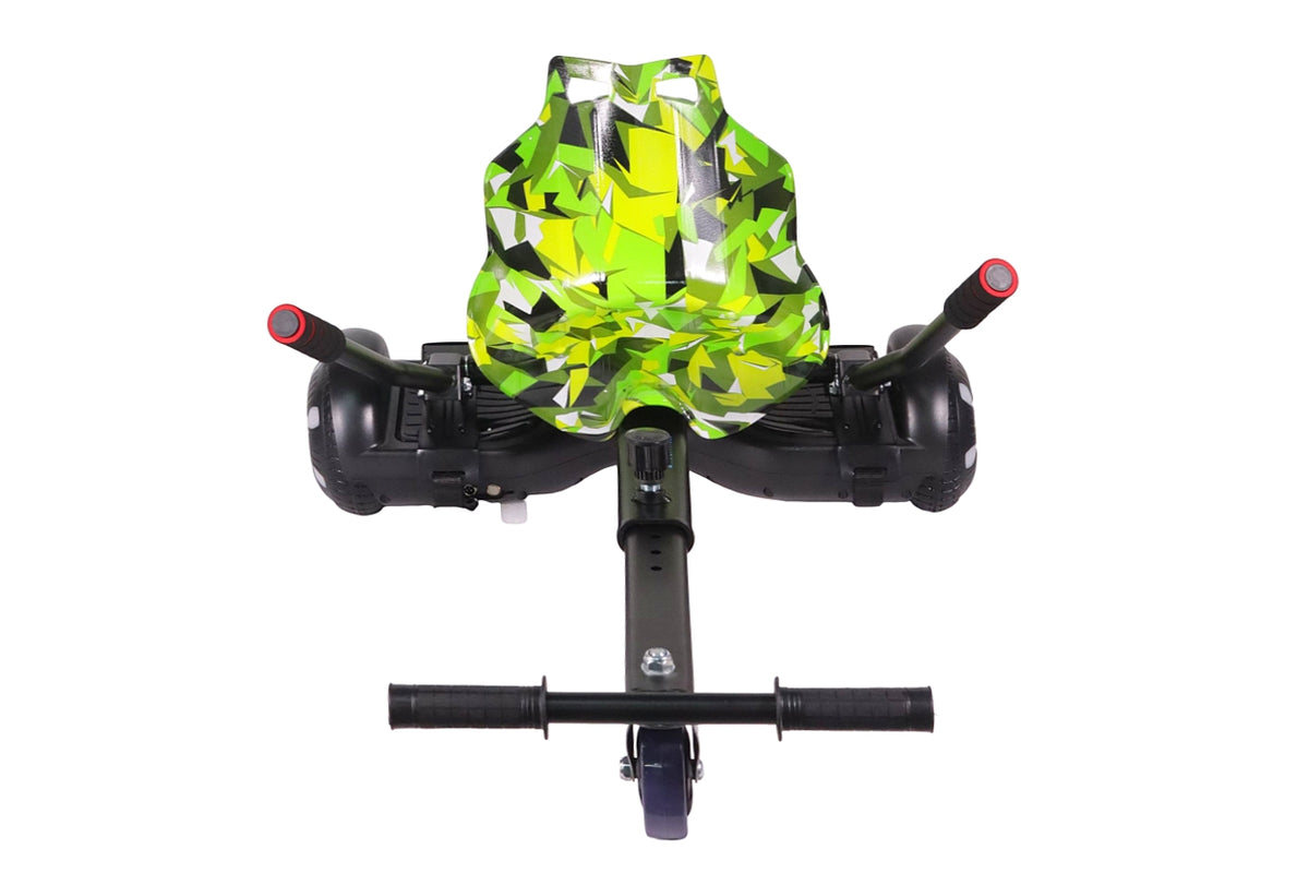 ZIMX HB1 Plus - Black Hoverboard & HK4 Hoverkart Bundle / Combo - Black & Camo Green