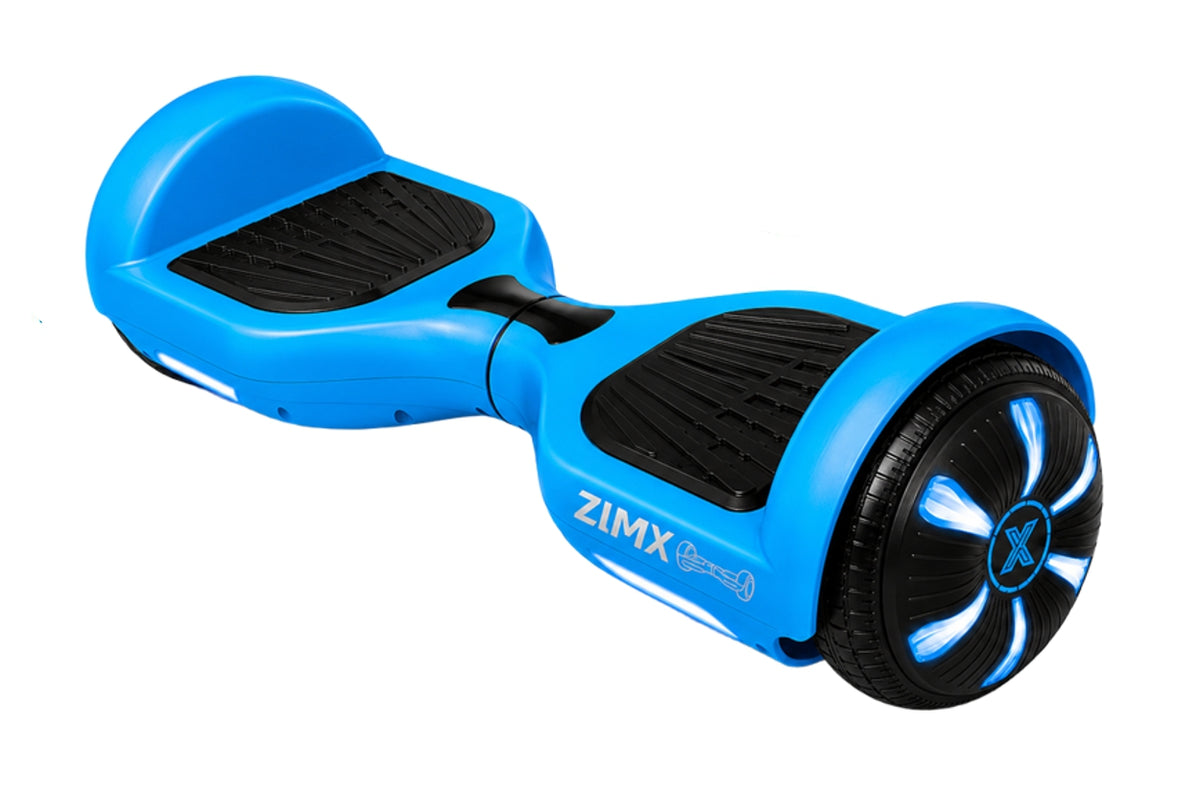 ZIMX HB1 Plus - Blue Hoverboard Segway with LED Wheels UL2272 Certified + HK5 Black