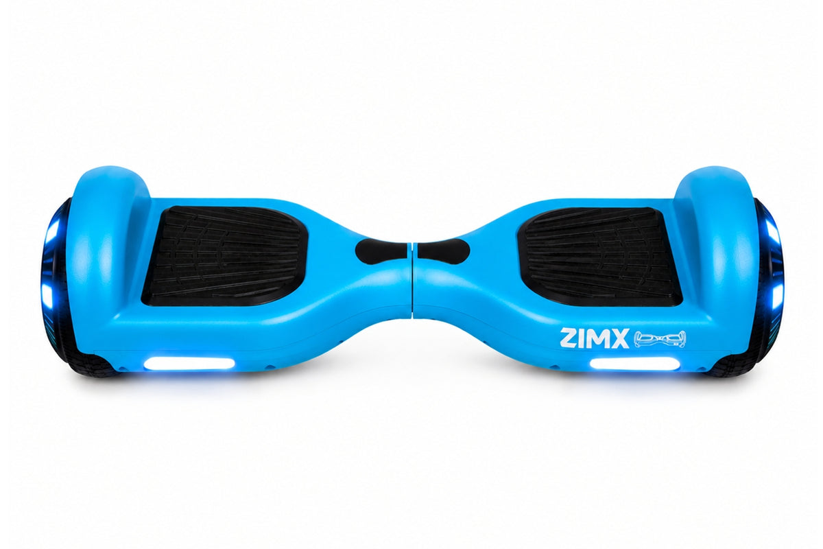 ZIMX HB1 Plus - Blue Hoverboard Segway with LED Wheels UL2272 Certified + HK5 Black