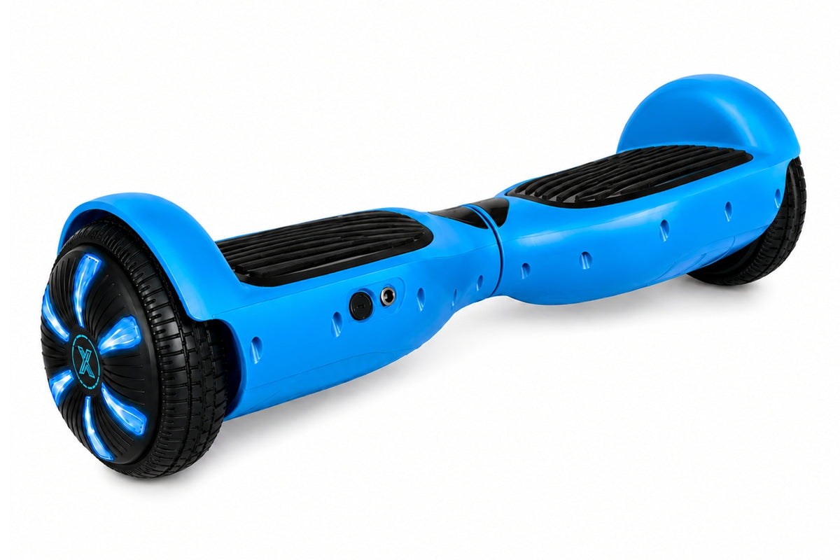 ZIMX HB1 Plus - Blue Hoverboard Segway with LED Wheels UL2272 Certified + HK5 Black