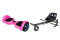 ZIMX HB1 Plus - Pink Hoverboard Segway with LED Wheels UL2272 Certified + HK8 Black