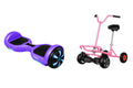 ZIMX HB1 Plus - Purple Hoverboard Segway with LED Wheels UL2272 Certified + BK2 Pink