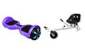 ZIMX HB1 Plus - Purple Hoverboard Segway with LED Wheels UL2272 Certified + HK5 White