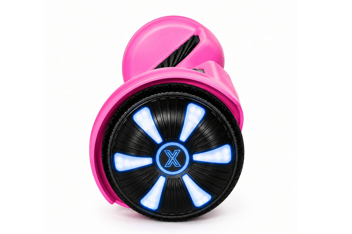 ZIMX HB1 Plus - Pink Hoverboard Segway with LED Wheels UL2272 Certified + HK5 Pink