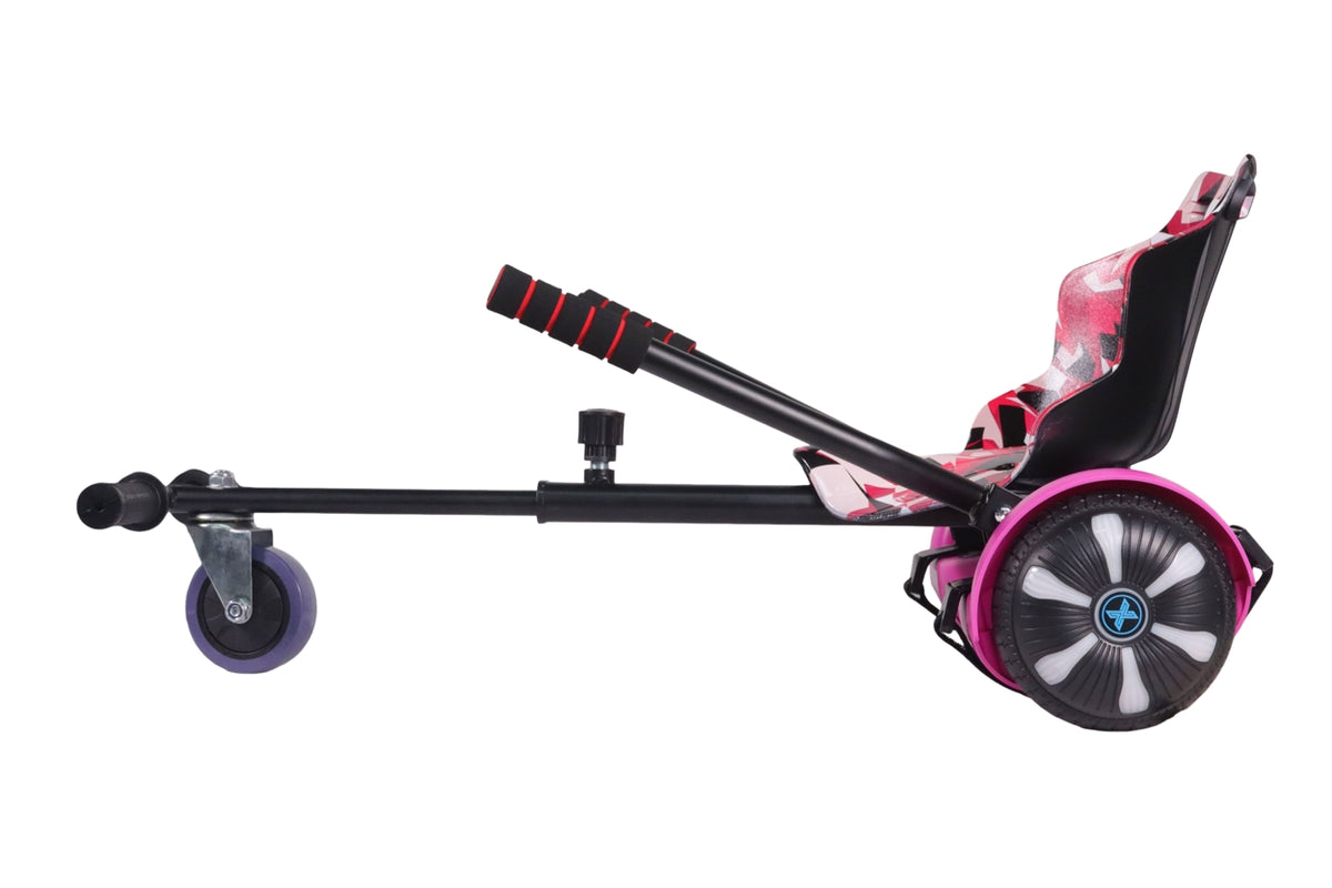 ZIMX HB1 Plus - Pink Hoverboard & HK4 Hoverkart Bundle / Combo - Pink & Camo Pink