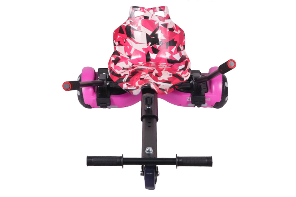 ZIMX HB1 Plus - Pink Hoverboard & HK4 Hoverkart Bundle / Combo - Pink & Camo Pink