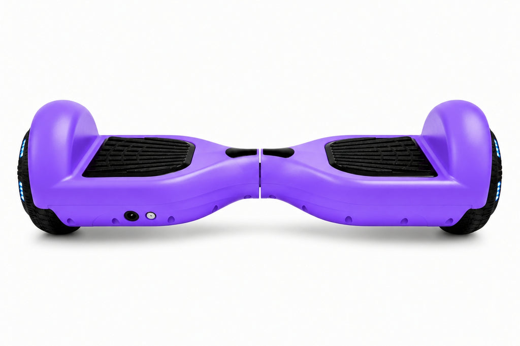 ZIMX HB1 Plus - Purple Hoverboard Segway with LED Wheels UL2272 Certified + HK5 White