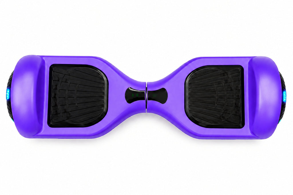 ZIMX HB1 Plus - Purple Hoverboard Segway with LED Wheels UL2272 Certified + HK5 White
