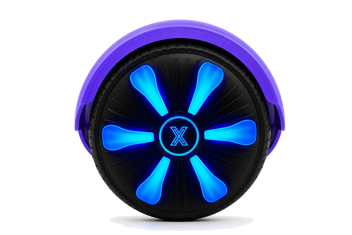 ZIMX HB1 Plus - Purple Hoverboard Segway with LED Wheels UL2272 Certified + BK2 Pink