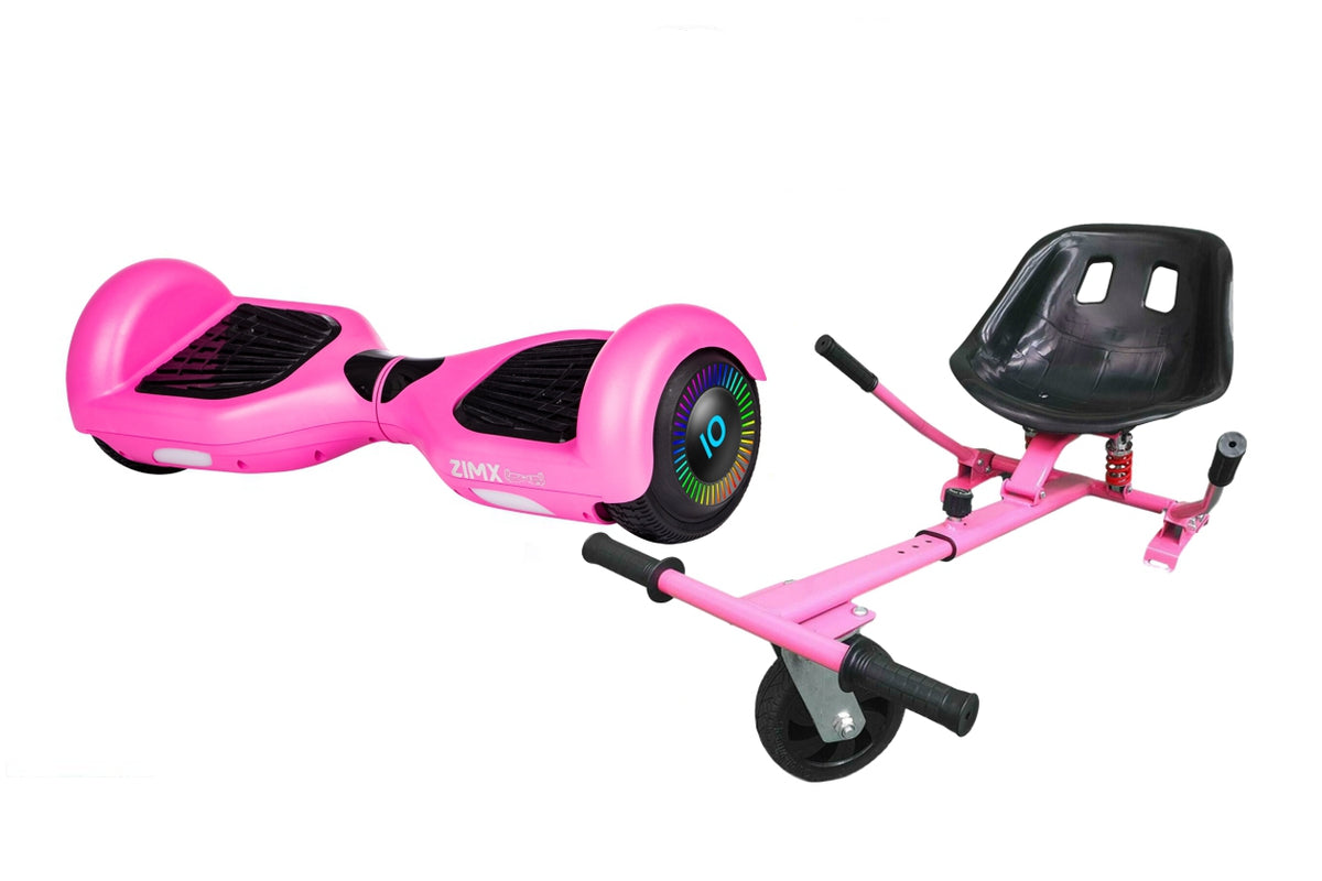 ZIMX HB2 Pink Hoverboard & HK5 Pink HoverKart | UL2272 Certified
