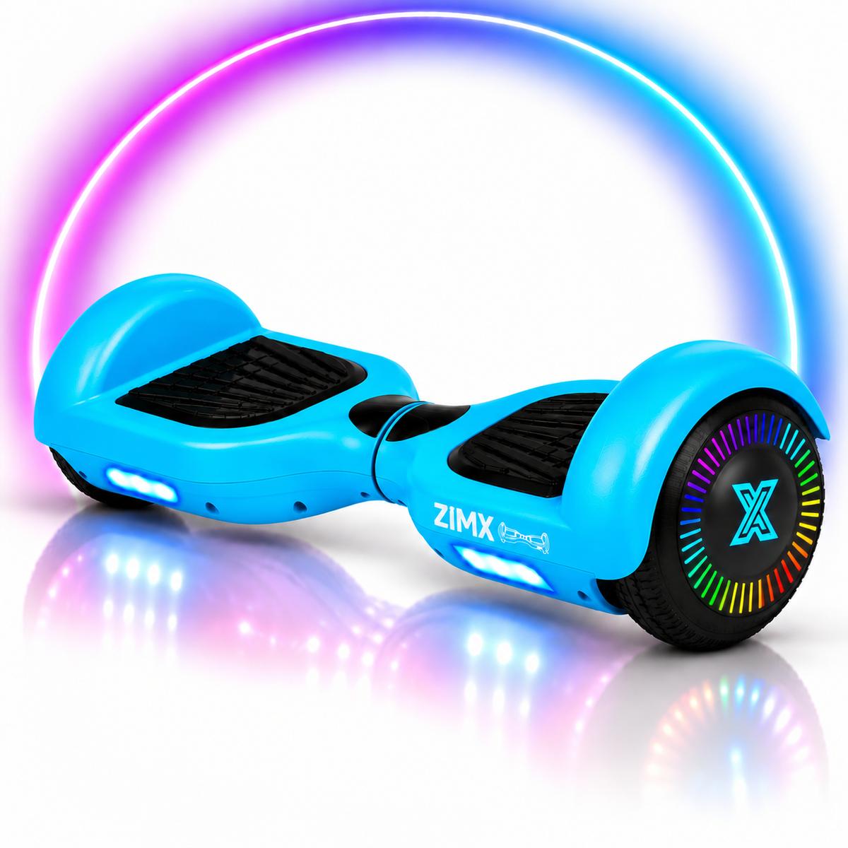 ZIMX Blue HB2 Hoverboard Swegway Segway with LED Wheels UL2272 Certified