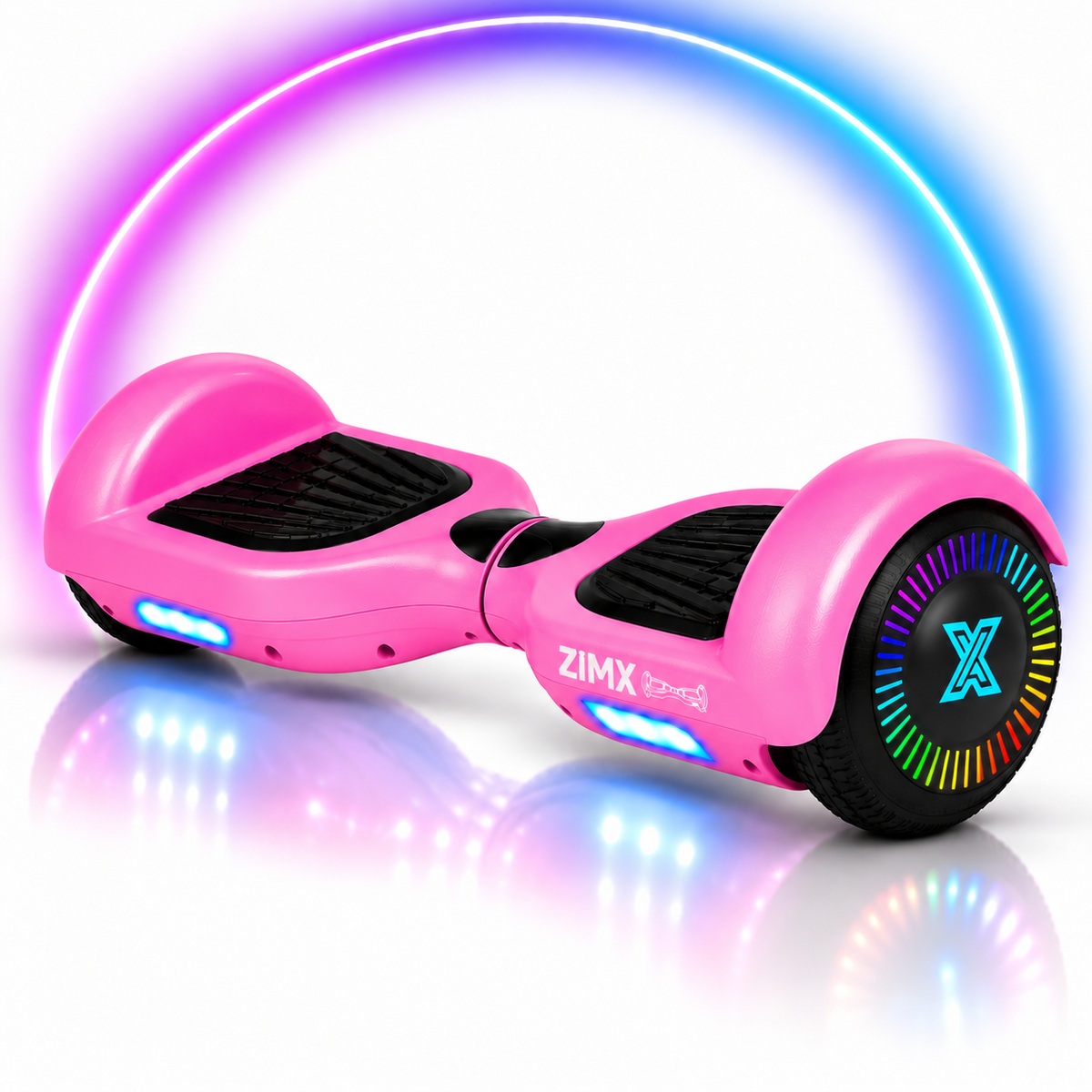 ZIMX Pink HB2 Hoverboard Swegway Segway with LED Wheels UL2272 Certified