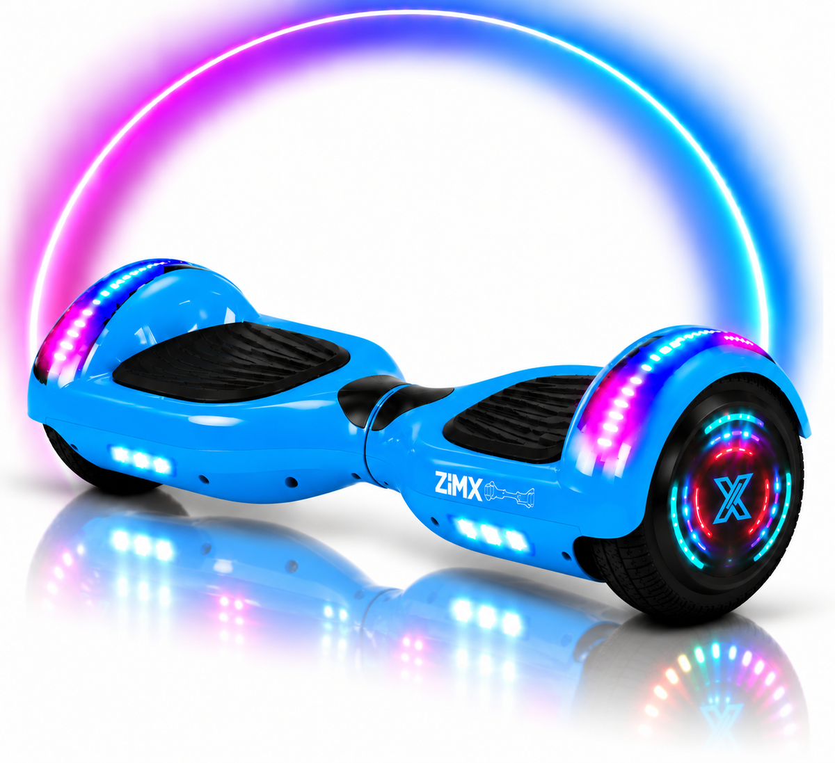 ZIMX Blue HB4 Hoverboard Swegway Segway Bluetooth and LED Wheels UL2272 Certified