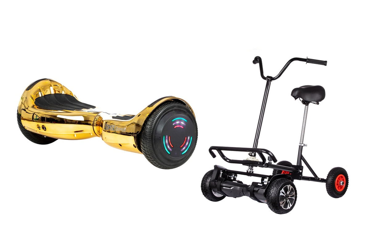 ZIMX HB4 Gold Chrome Bluetooth Swegway Segway Hoverboard and BK2 Hoverbike Black