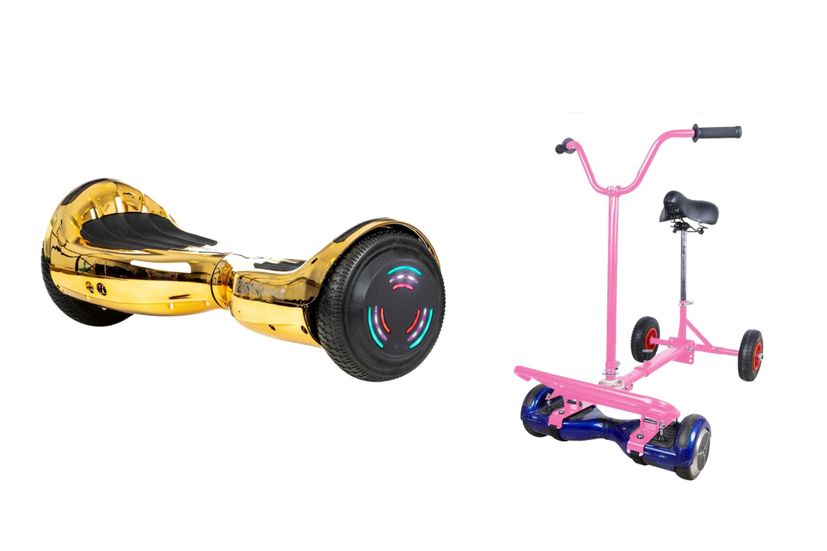 ZIMX HB4 Gold Chrome Bluetooth Swegway Segway Hoverboard and BK2 Hoverbike Pink