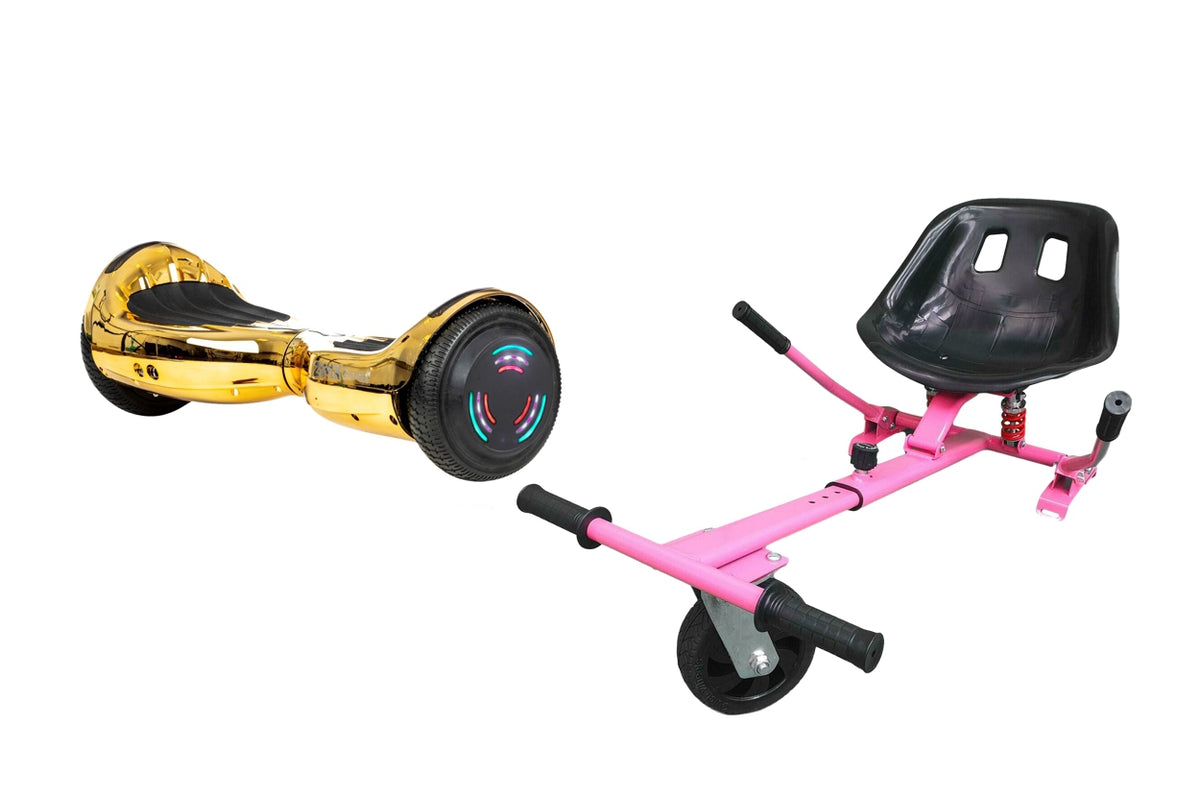 ZIMX HB4 Gold Chrome Bluetooth Swegway Segway Hoverboard and HK5 Pink