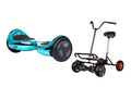 ZIMX HB4 Blue / Turquoise Chrome Bluetooth Swegway Segway Hoverboard and BK2 Hoverbike Black