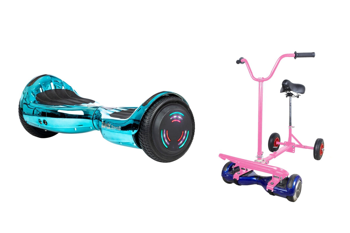 ZIMX HB4 Blue / Turquoise Chrome Bluetooth Swegway Segway Hoverboard and BK2 Hoverbike Pink