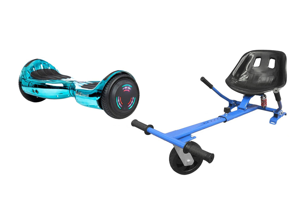 ZIMX HB4 Blue / Turquoise Chrome Bluetooth Swegway Segway Hoverboard and HK5 Blue