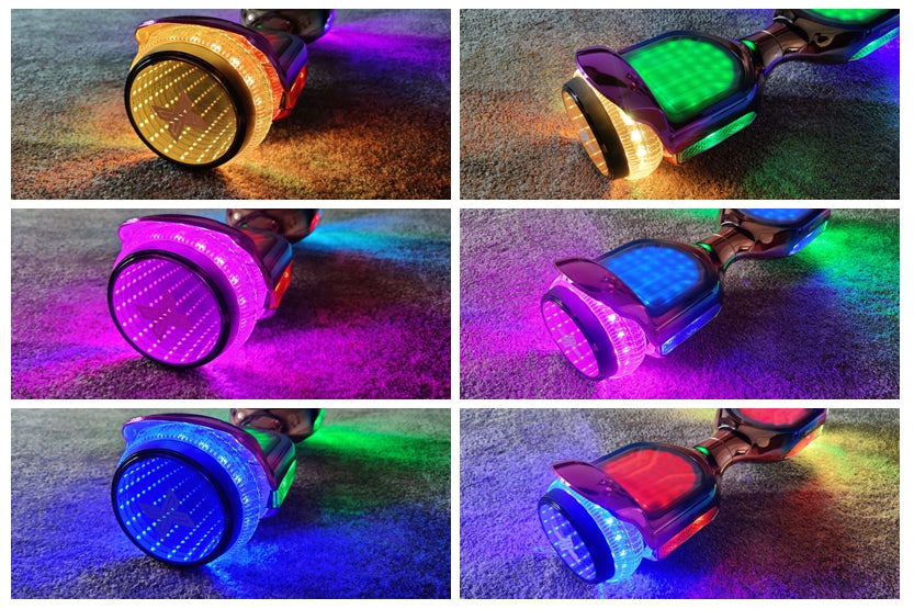 ZIMX POWER G11 Green Blend Hoverboard with Bluetooth and INFINITY LED Tyres & Wheels + LED Foot Pads UL2272 Certified