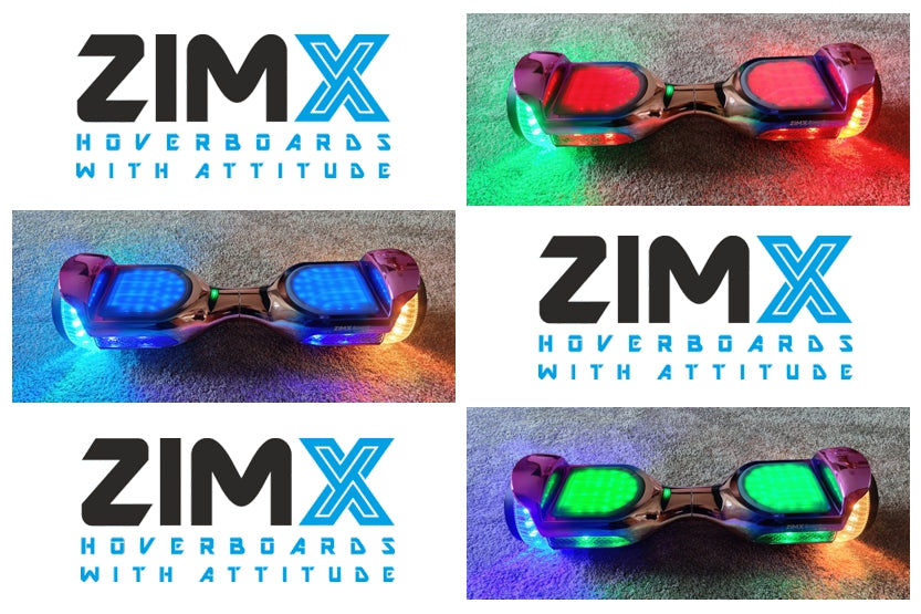 ZIMX POWER G11 Green Blend Hoverboard with Bluetooth and INFINITY LED Tyres & Wheels + LED Foot Pads UL2272 Certified