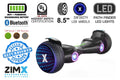 Refurbed ZIMX G2 JET BLACK All Terrain Hoverboard, 8.5 inch Off Road Bluetooth Hoverboard with Infinity LED Wheels, UL2272 Certified
