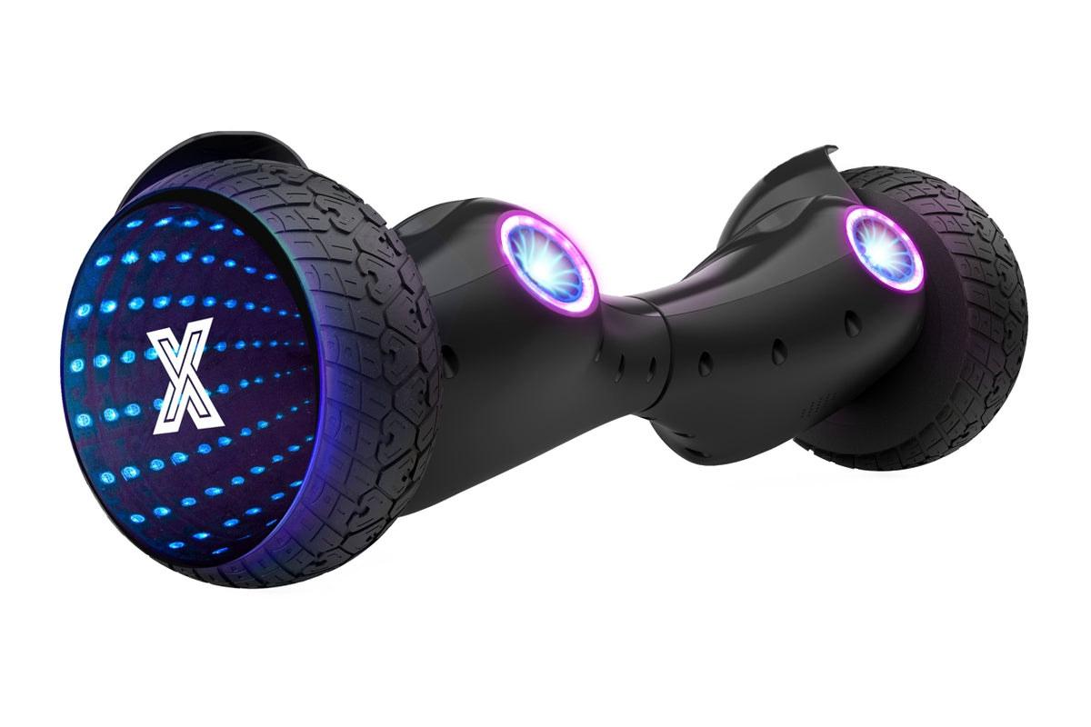 ZIMX G2 JET BLACK All Terrain Hoverboard, 8.5 inch Off Road Bluetooth Hoverboard with Infinity LED Wheels, UL2272 Certified