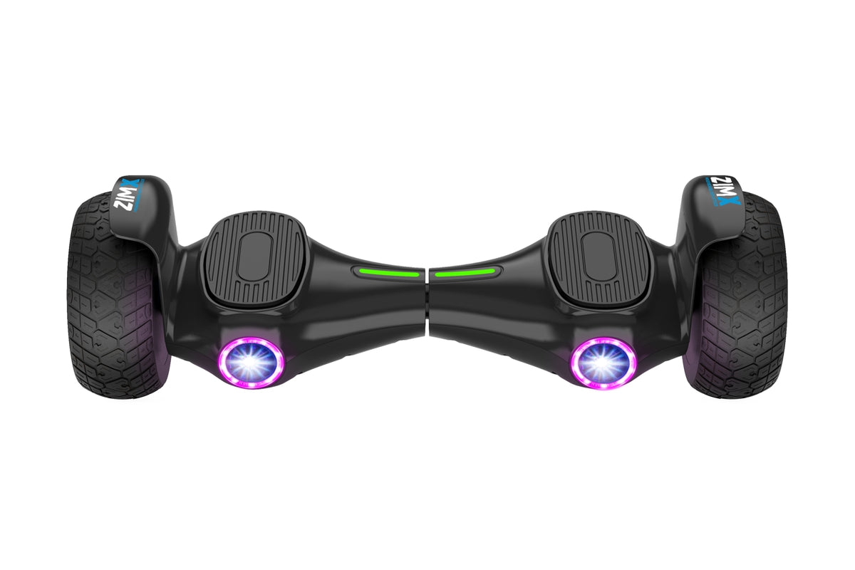 ZIMX G2 JET BLACK All Terrain Hoverboard, 8.5 inch Off Road Bluetooth Hoverboard with Infinity LED Wheels, UL2272 Certified