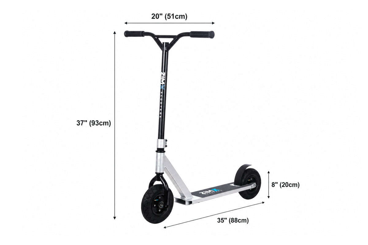 ZIMX ZX TRACK Dirt Scooter - Silver