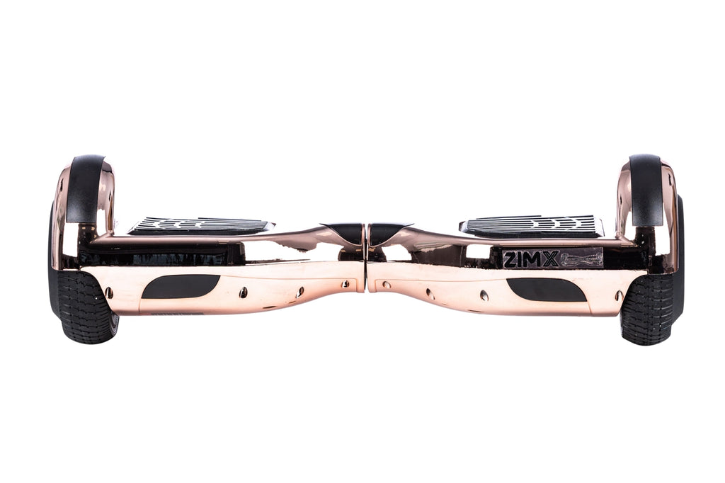Rose Gold Chrome Bluetooth Hoverboard Segway with LED Wheels UL2272 Certified + HoverBike Pink