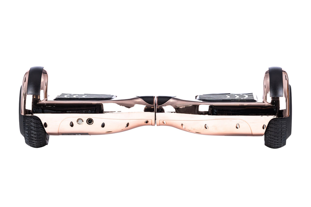 Rose Gold Chrome Bluetooth Hoverboard Segway with LED Wheels UL2272 Certified + HoverBike Black