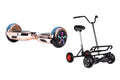 Rose Gold Chrome Bluetooth Hoverboard Segway with LED Wheels UL2272 Certified + HoverBike Black