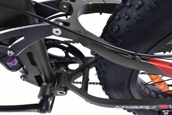 M0320F Black Fat Tyre Commuter EBike