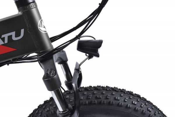 M0320F Black Fat Tyre Commuter EBike