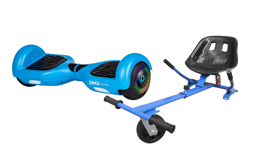 Blue Hoverboard Swegway Segway with LED Wheels UL2272 Certified + HK5 Blue