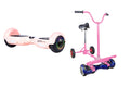 Rose Gold Hoverboard Swegway Segway with LED Wheels UL2272 Certified + HoverBike Pink