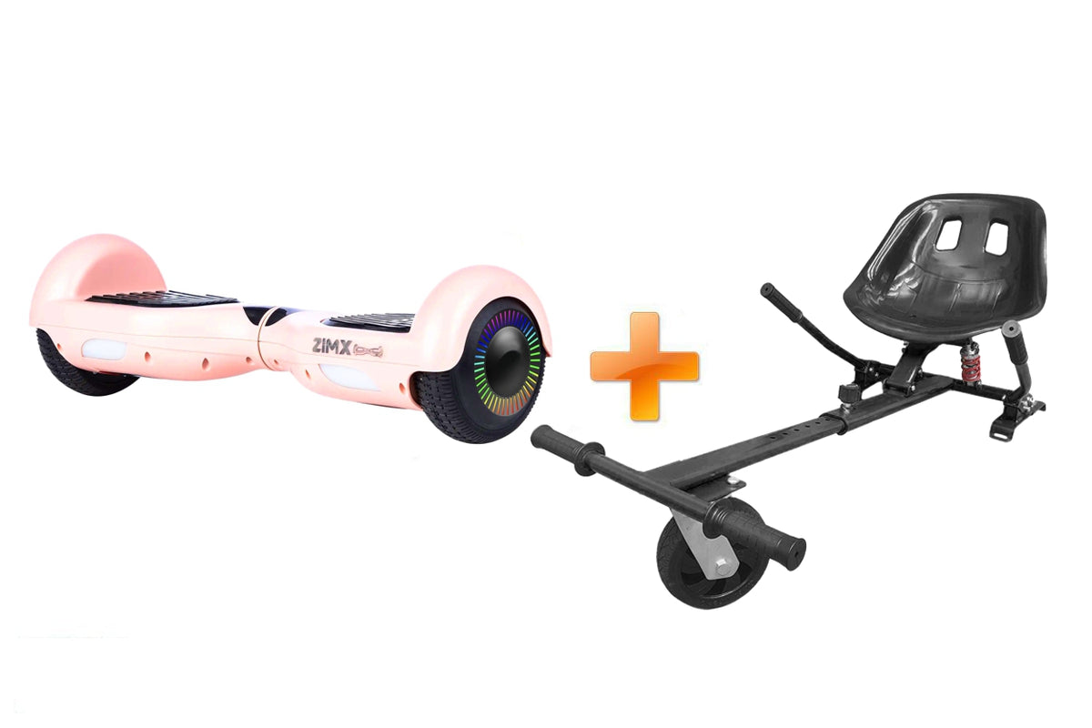Rose Gold Hoverboard Swegway Segway with LED Wheels UL2272 Certified + HK5 Black