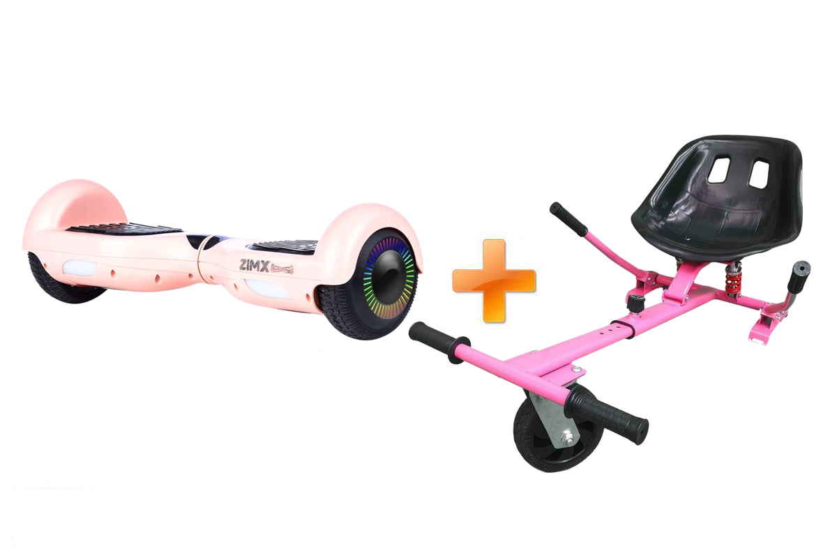 Rose Gold Hoverboard Swegway Segway with LED Wheels UL2272 Certified + HK5 Pink