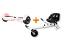 Rose Gold Hoverboard Swegway Segway with LED Wheels UL2272 Certified + HK5 White