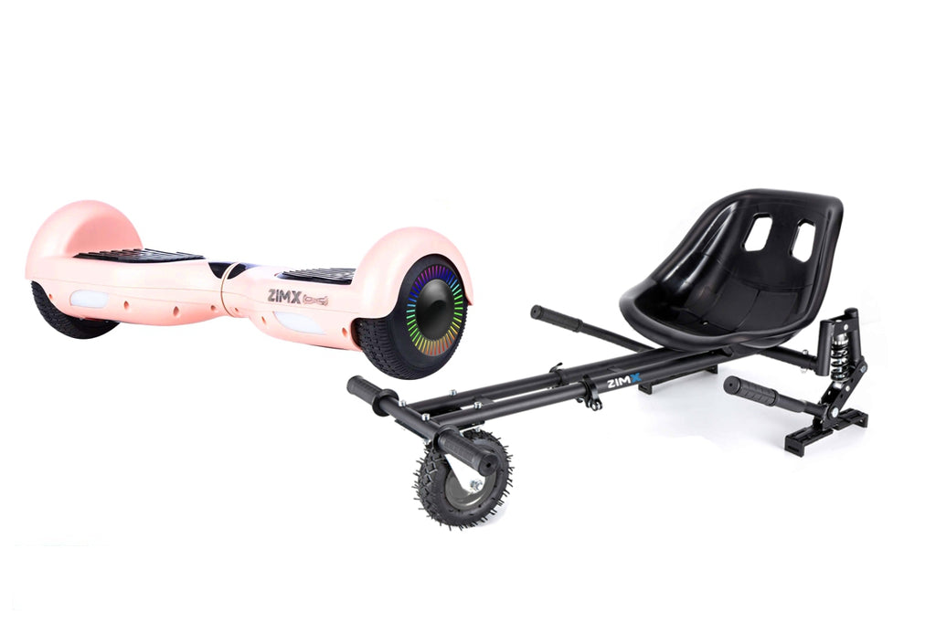Rose Gold HB2 Hoverboard Swegway Segway with LED Wheels UL2272 Certified + HK8 Hoverkart