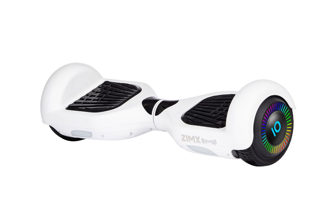 White Hoverboard Swegway Segway with LED Wheels UL2272 Certified + HK5 Black