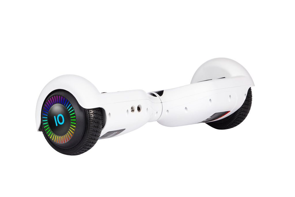 White HB2 Hoverboard Swegway Segway with LED Wheels UL2272 Certified + HK8 Hoverkart