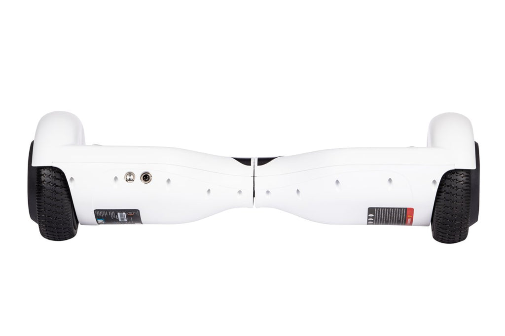 White Hoverboard Swegway Segway with LED Wheels UL2272 Certified + HK5 Black