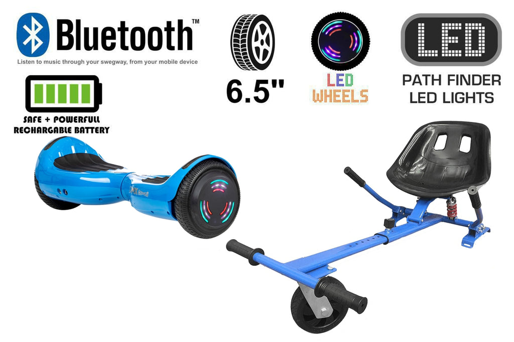 Blue Bluetooth Swegway Segway Hoverboard and HK5 Blue