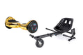 GOLD CHROME HB4 HOVERBOARD SWEGWAY WITH BLUETOOTH AND LED WHEELS UL2272 CERTIFIED + HK8 HOVERKART