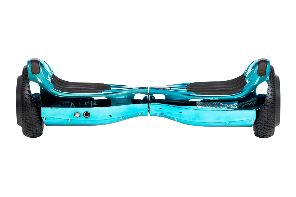 Blue Chrome Hoverboard Swegway Segway Bluetooth and LED Wheels UL2272 Certified